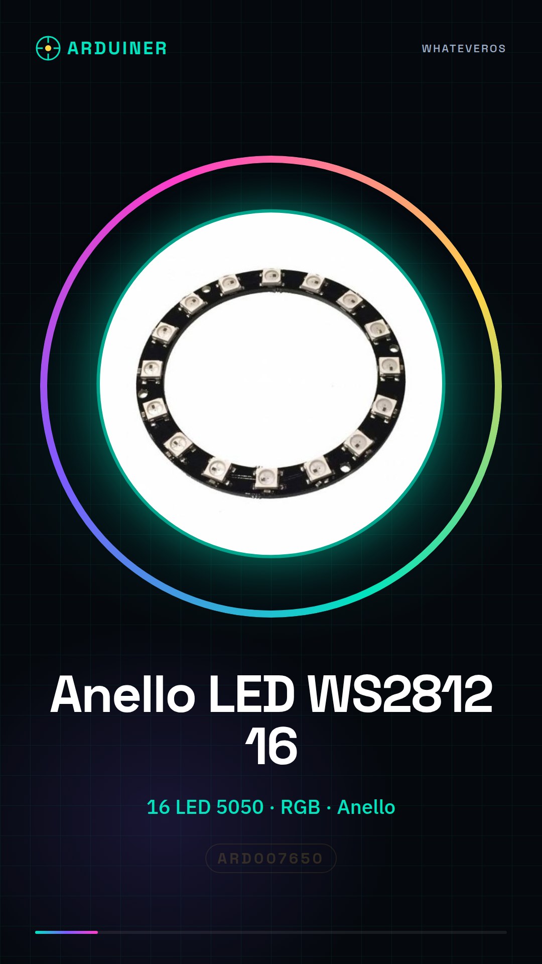 16-LED Ring WS2812 5050 RGB