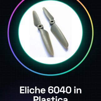 6040 eliche in Plastica CW/CCW Col. Grigio per Quadricotteri Multicotteri