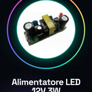 12V 600mA Modulo di Alimentazione Alimentatore LED 3W