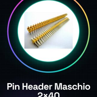 4 Pezzi Yellow 2*40 2.54 in rame placcato in oro, Maschio pin header