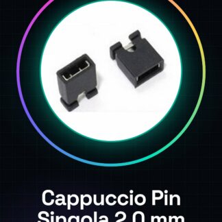 100 Pezzi Cappuccio jumper pin fila singola 2,0 mm, blocchi di corto circuito, blocchi di collegamento