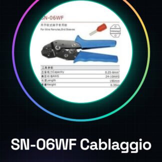SN-06WF Cablaggio a filo tondo forcella terminale nuda estremità in rame del naso linea OT terminale a freddo UT Pinza Crimpatri