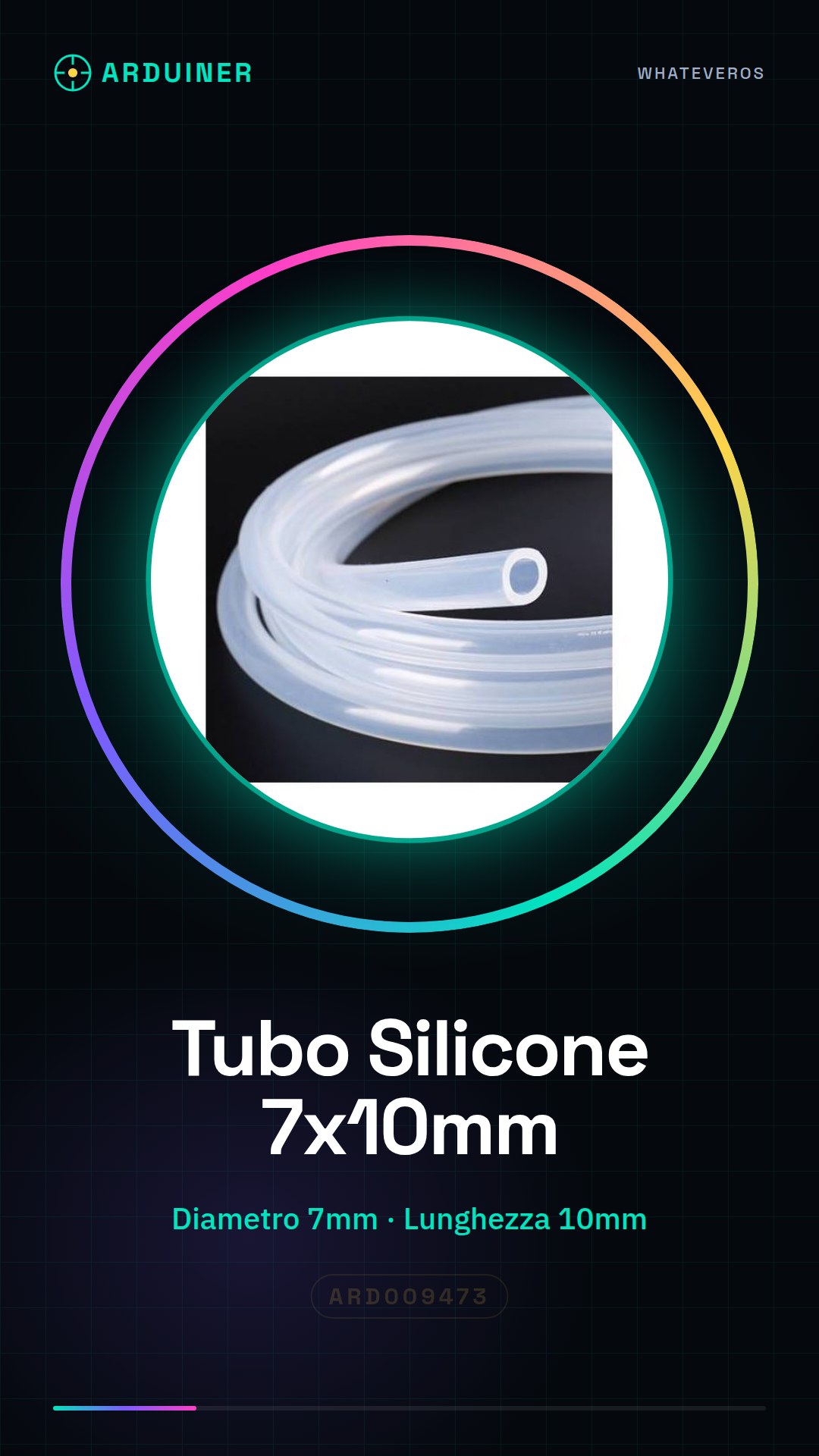 1m Silicone Tubing 7x10mm
