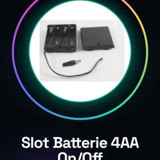 Slot Batterie 4AA Pulsante ON/OFF con Cover