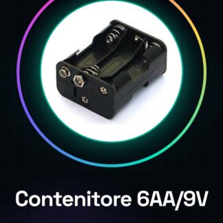 6AA 9V contenitore batterie
