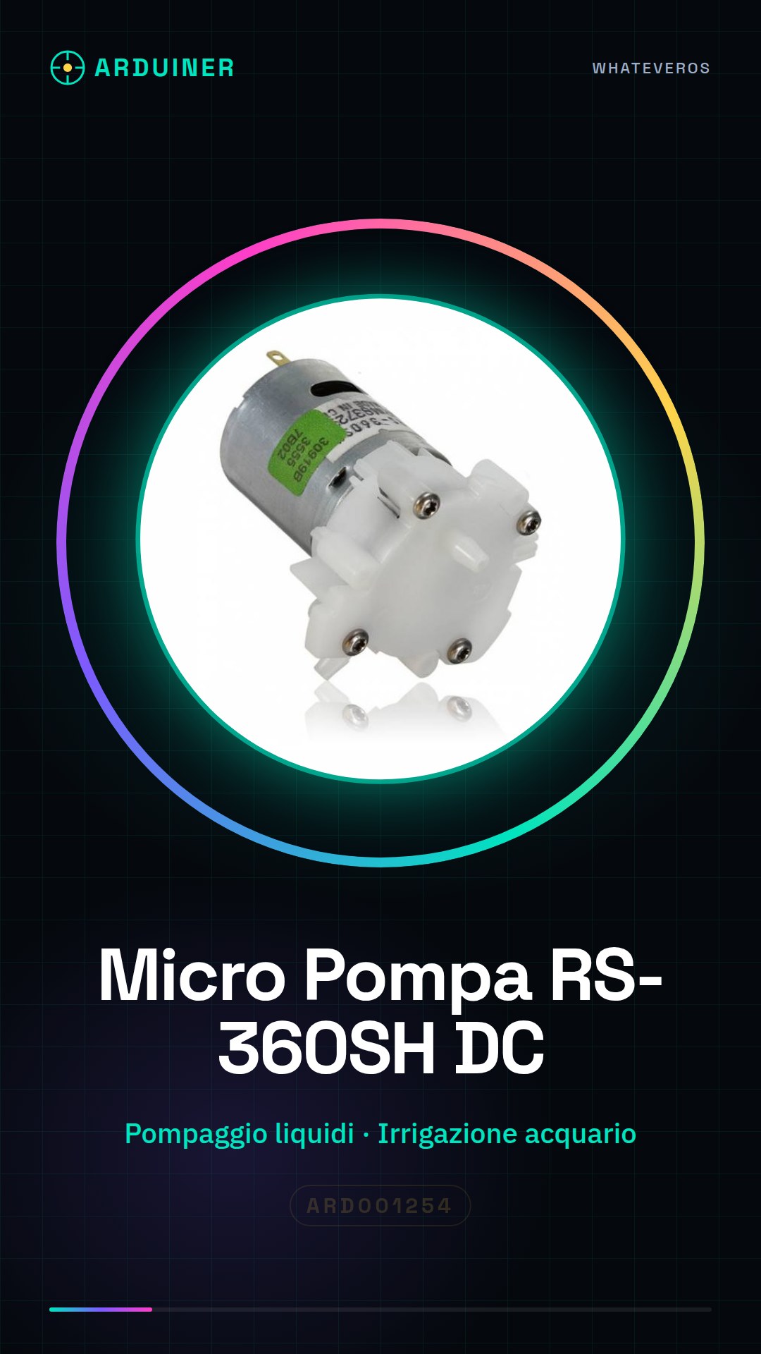 Pompe RS-360SH DC Micro pour Eau Liquides Aquariophilie