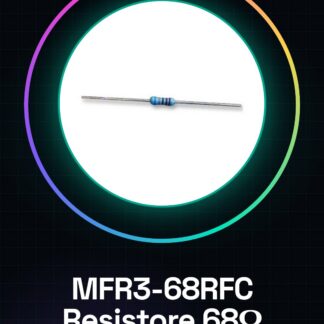 50 Pezzi MFR3-68RFC  Resistore Foro Passante, Serie MFR, 68 ohm, 400 mW, ± 1%, 200 V, Conduttori Assiali 68R 0.5W