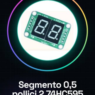 Segmento di tubo digitale da 0,5 pollici 2 74HC595