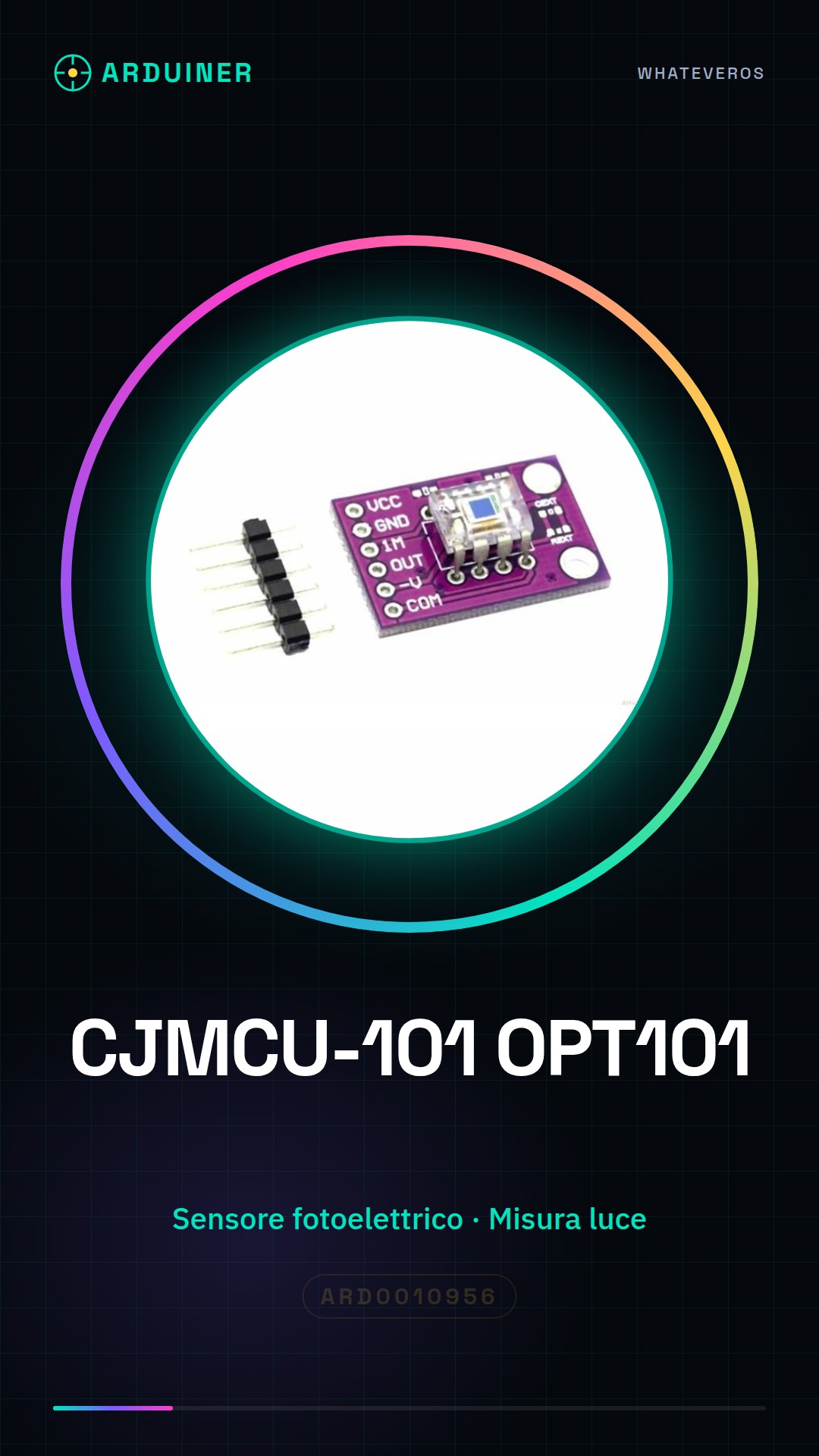 CJMCU-101 OPT101 Single Chip Photo Diode Light Intensity Sensor Module