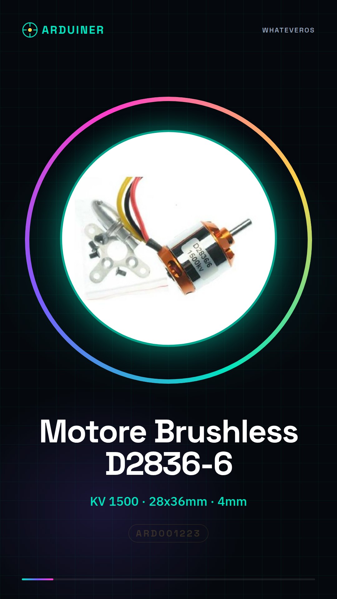 Brushless Motor D2836-6 1500KV