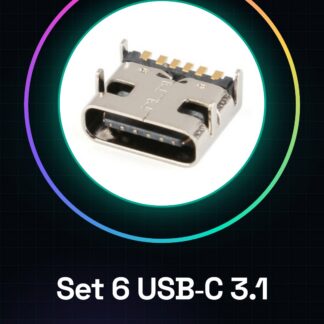 6 Pezzi USB type-C 3.1 femmina 6Pin