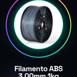 Filament ABS 3.00mm 1kg – Gris – Haute Qualité pour Imprimantes 3D (MakerBot, Ultimaker, Prusa, RepRap)