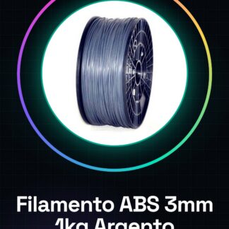 Filament de consommation ABS 3,00mm 1KG argent HAUTE QUALITE GARANTIE SUR MAKERBOT, MULTIMAKER, ULTIMAKER, REPRAP