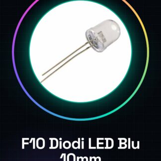 5 Pezzi F10 Diodi LED Blu 10mm Lente trasparente