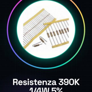 50 Pezzi Resistenza 390K ohm 390000 ohm 1/4w 1/4 w 5%