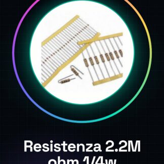 50 Pezzi Resistenza 2.2M ohm 2200000 ohm 1/4w 1/4 w 5%