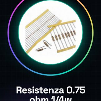 50 Pezzi Resistenza 0.75 ohm 1/4w 1/4 w 5%