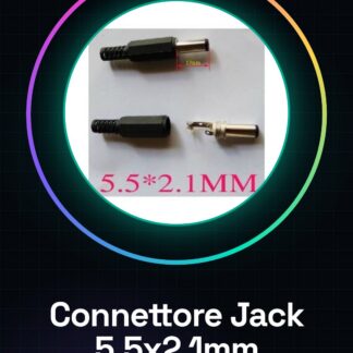 3 Pezzi Connettore jack per Alimentazione 5.5*2.1mm DC005 Power Plug