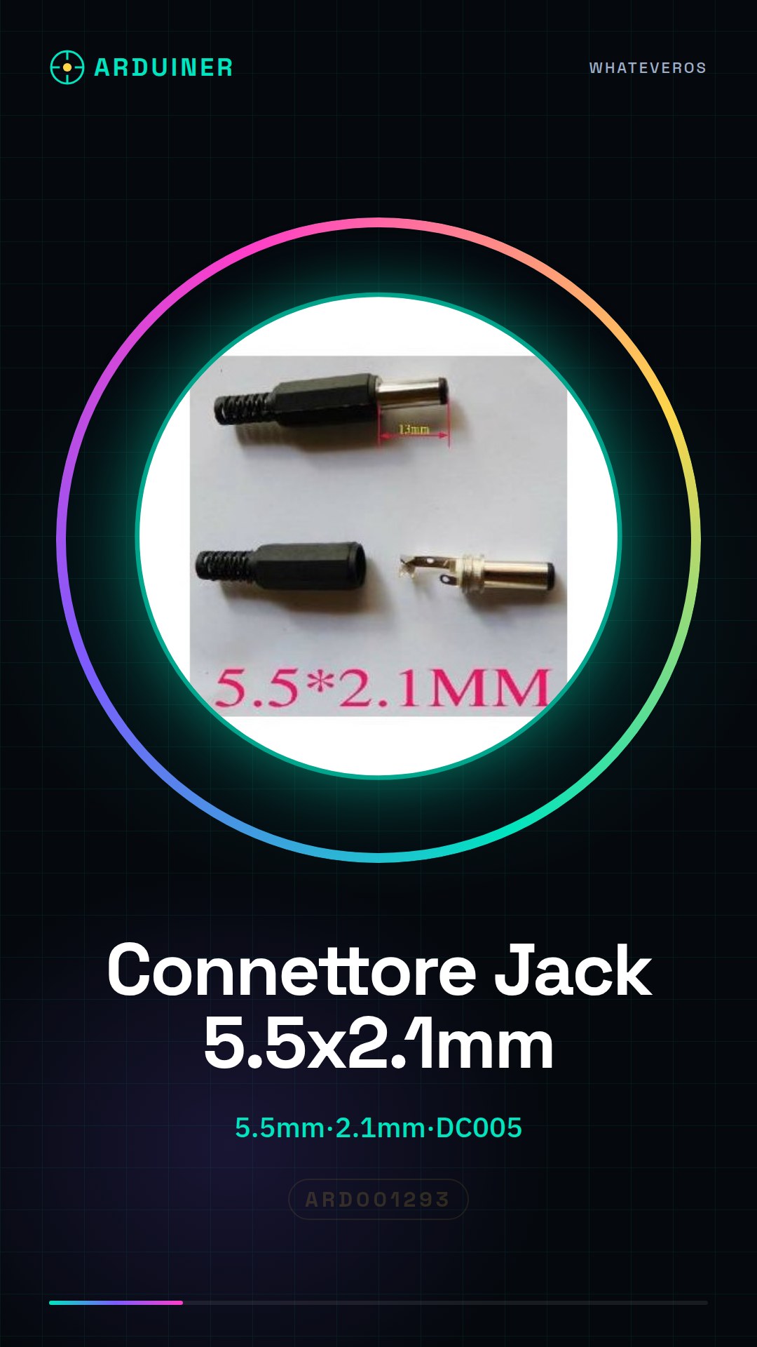 3 Stück Jack Stecker für 5.5*2.1mm DC005 Power Plug