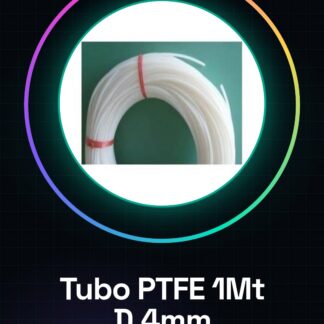 1Mt Tubo PTFE Mis. D. Interno 4mm D. esterno 6mm