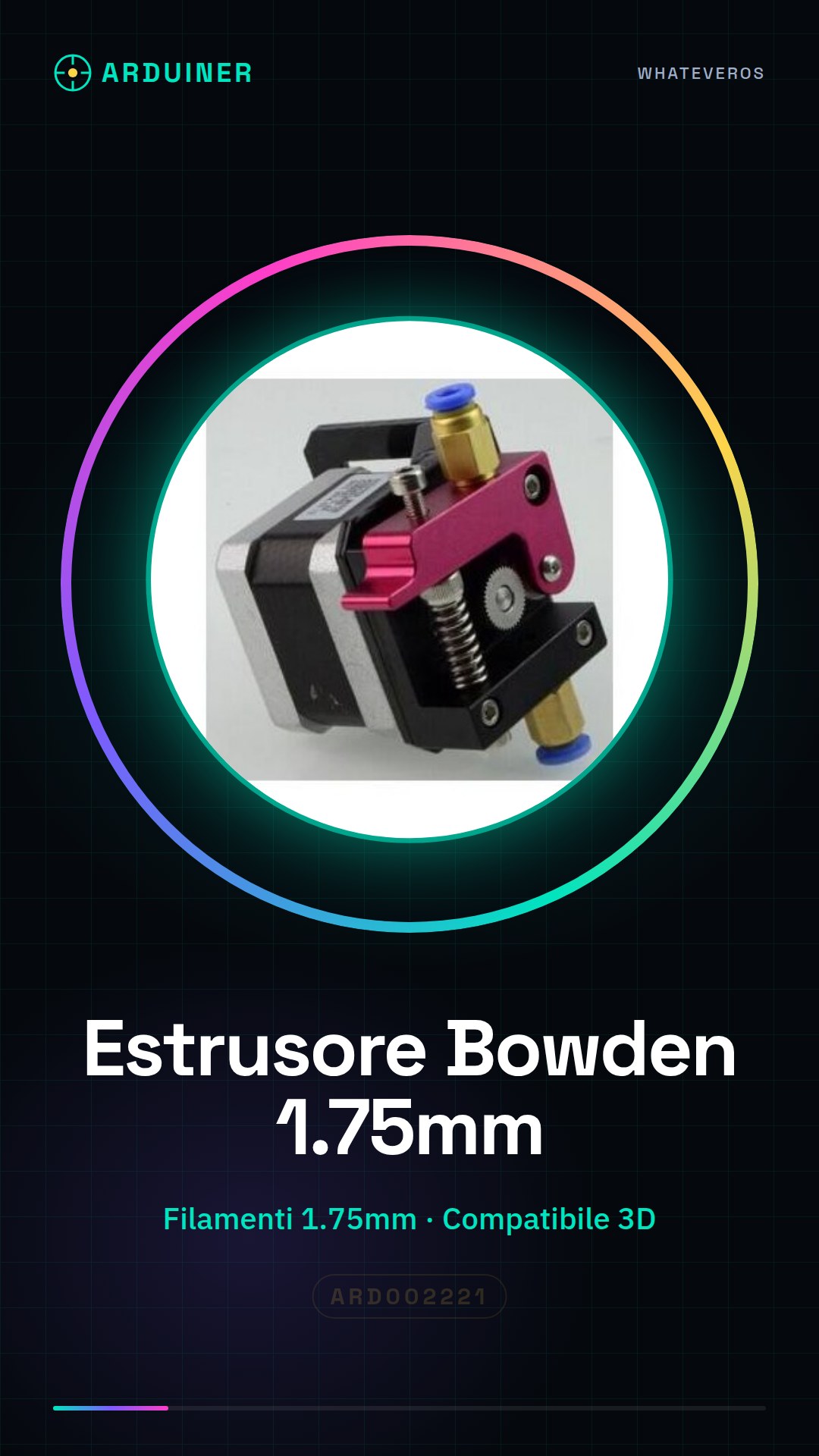 Bowden Filament Extruder Kit for 1.75mm Filament
