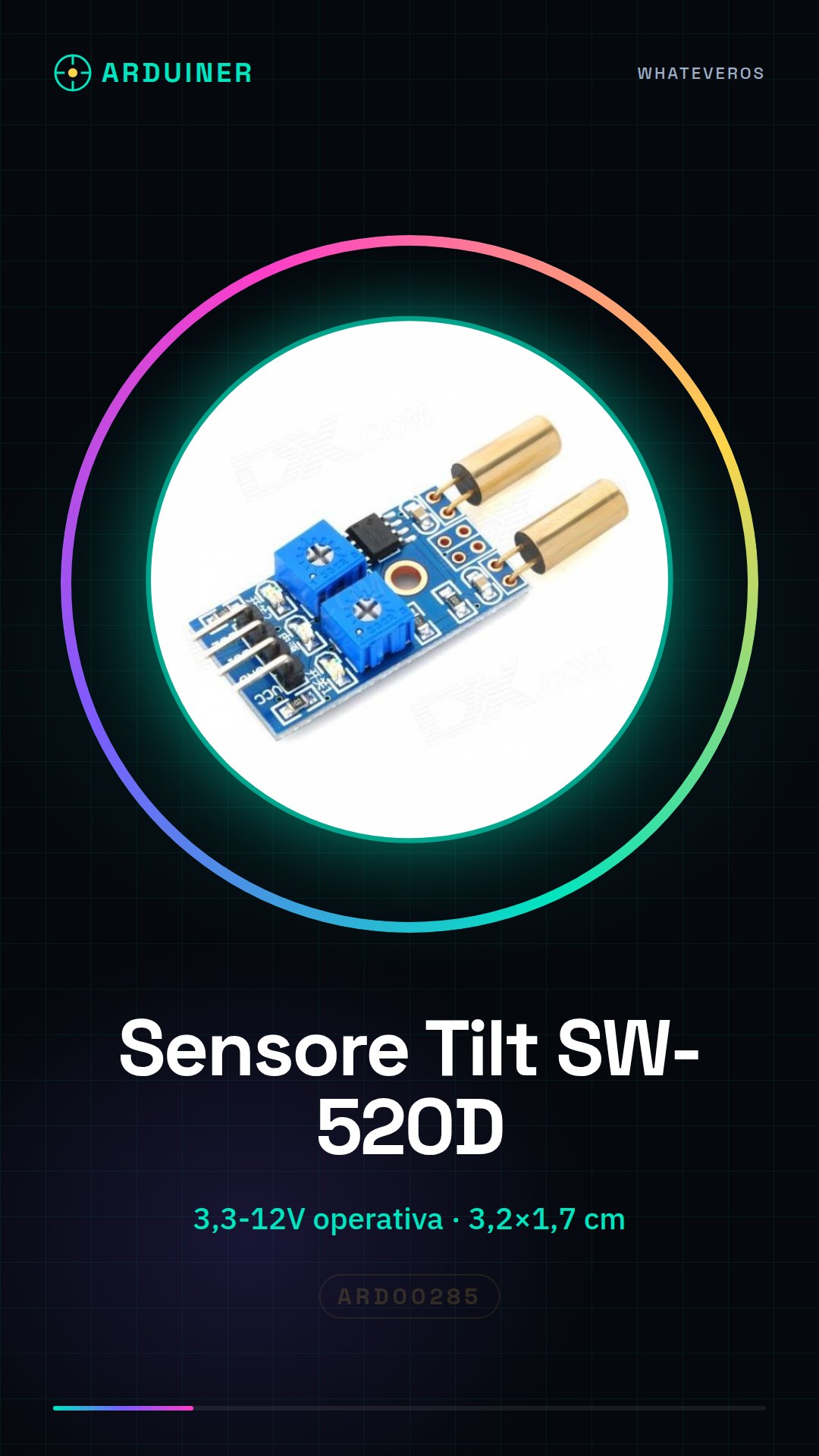 2-Way Tilt Sensor Module for Angle Measurement SW-520D