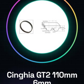 Bande fermée GT2 Passe 2mm Largeur 6mm Longueur 110mm