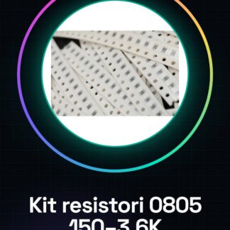 Kit resistori 0805, 150R-3.6K, 10 pezzi da 28 tipi: 150 180 200 220 240 270 300 330 360 390 430 470 510 620 680 750 820 910 1K 1