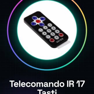 Telecomando IR 17 Tasti Nero Infrarossi Controllo Remoto con Batteria AG10 per Smart Car Arduino Auto