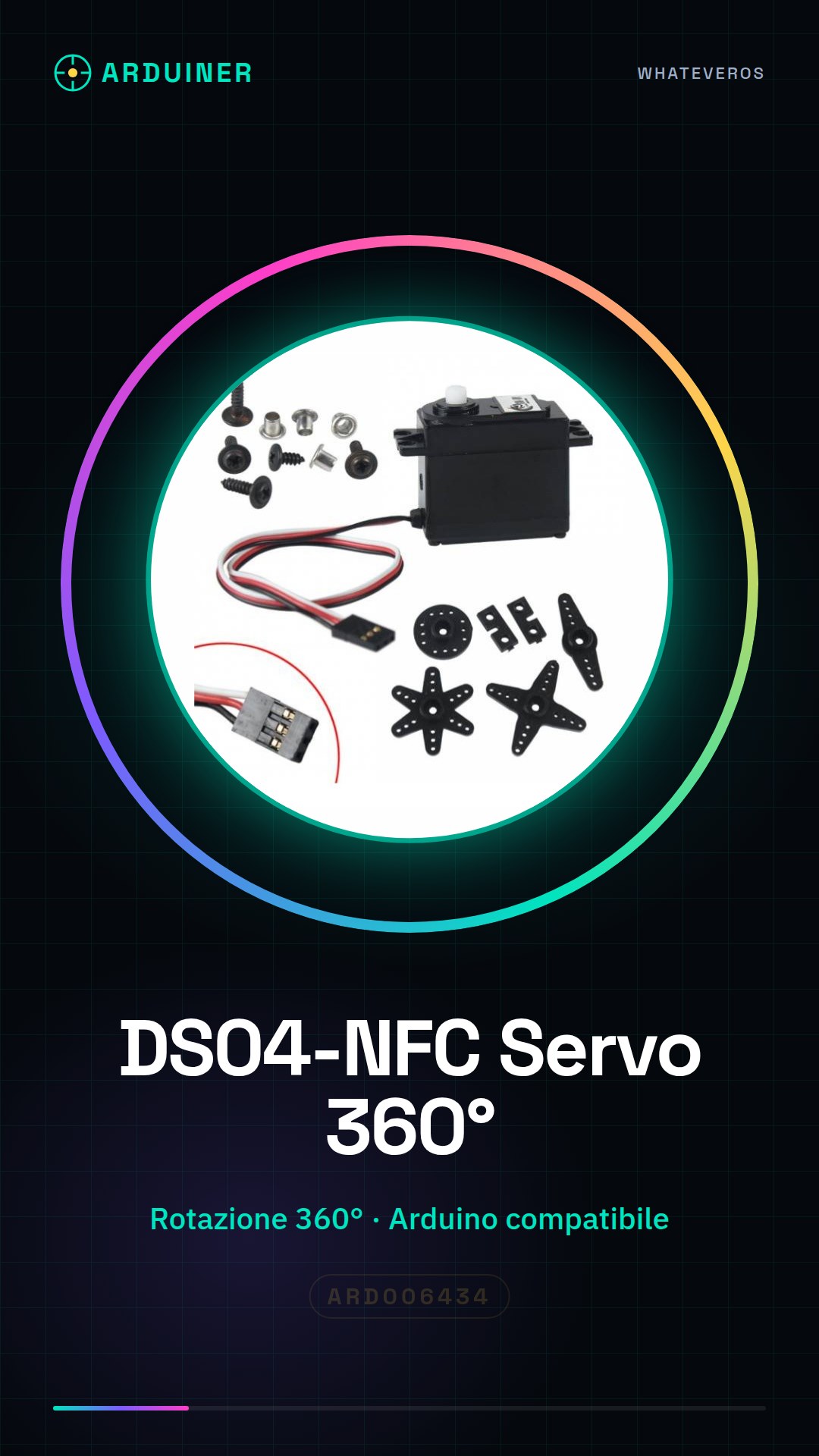 DS04-NFC Continuous Rotation Servo Motor