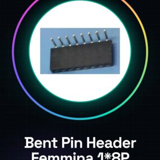 10 Pezzi 1*8P 2.54mm Bent Pin Header Femmina Connettore Plug