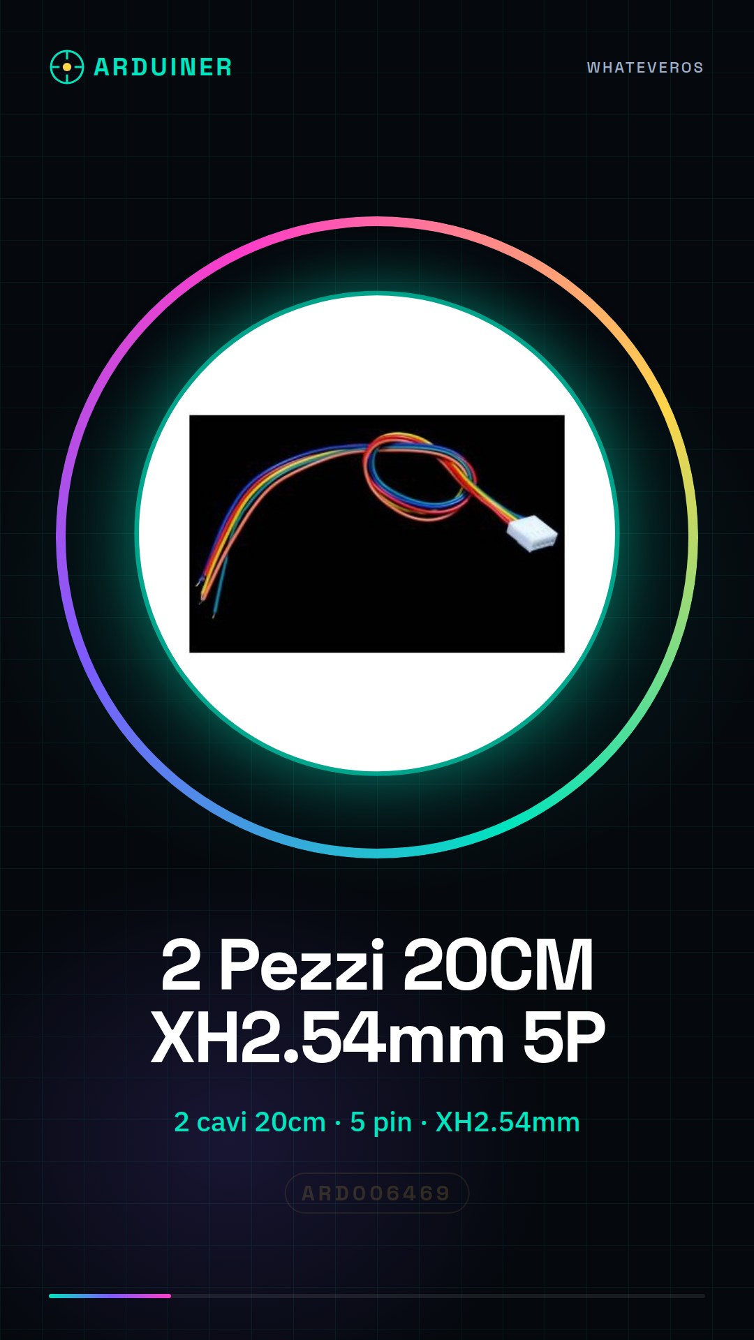 2 Stück 20cm XH2.54mm 5P