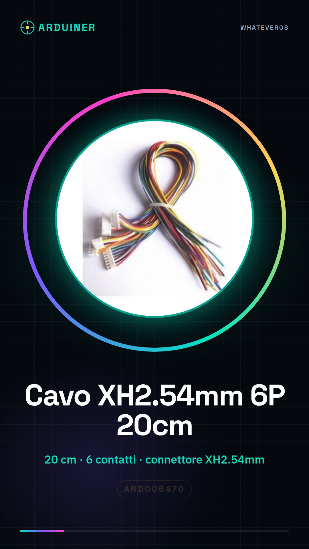 XH2.54mm 6P Male to Female Cable