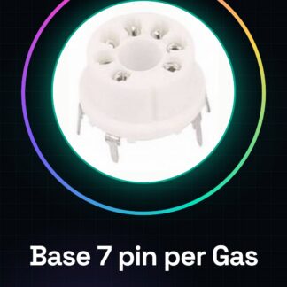2 Pezzi Base di montaggio bianco presa socket 7 pin Sensori Gas Arduino MQ MQ2/MQ3/MQ5/MQ7/MQ9 Serie