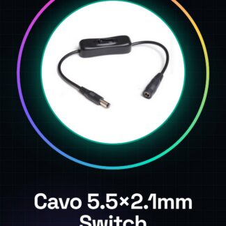 Câble d'alimentation 5.5x2.1mm avec interrupteur
