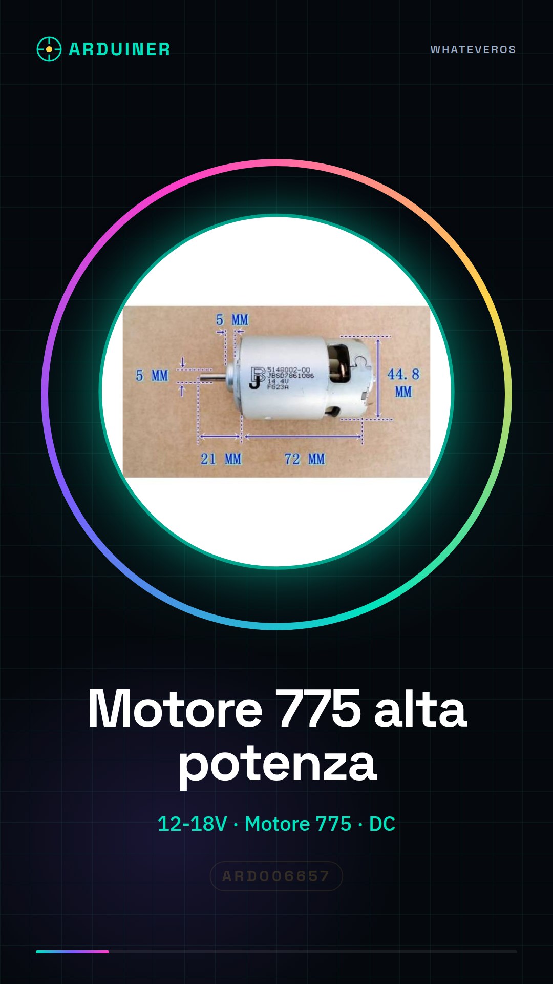 Hochleistungsmotor 775 für 12V - 18V