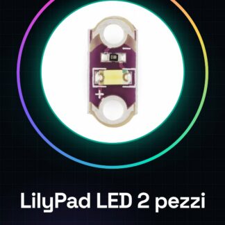 2 pezzi LilyPad LED, luce bianca, rossa, gialla, arancione, verde, blu