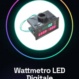 1x LED Wattmetro digitale Voltmetro Amperometro Kilowattora Pannello fattore di potenza Modulo