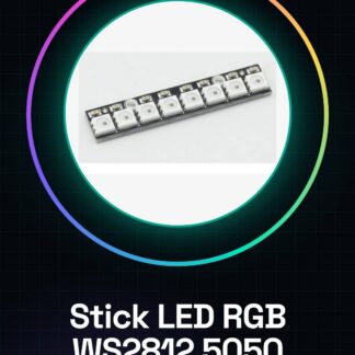 Stick LED: 8 LED RGB WS2812 5050 con driver integrati