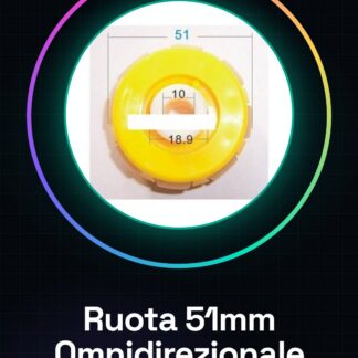 Roue omnidirectionnelle de 51mm pour Smart Car, Robot et rover