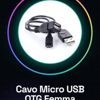 Cavo Adattatore Micro USB OTG USB Femmina con alimentazione USB Maschio