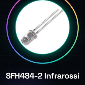 Émetteur infrarouge SFH484-2 x10, 100 mA, 600 ns, 500 ns, 8 °, 1,5 V, -40 °C