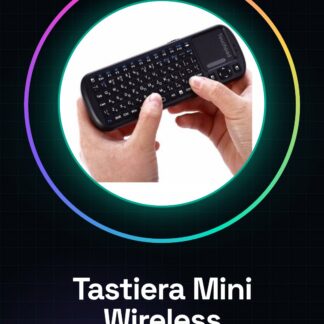Tastiera Mini Wireless con Mouse Incorporato IpazzPort Plug&Play