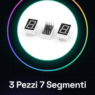3 Pezzi 7 segmenti display catodo comune 0,56" Col. Rosso