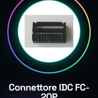 2 Pezzi Connettore IDC per cavo piatto 20 Poli Passo 2.54MM Socket Femmina FC-20P