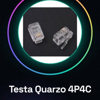 20 Pezzi 4P4C Testa al quarzo, telefono Testa al quarzo, testa al quarzo a quattro fili, testa al quarzo RJ12