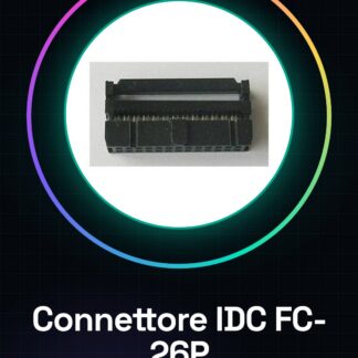 2 Pezzi Connettore IDC per cavo piatto 26 Poli Passo 2.54MM Socket Femmina FC-26P