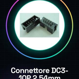 4 Pezzi Connettore DC3-10P Passo 2.54MM 10 Poli Header socket per cavo piatto IDC JTAG