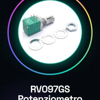 RV097GS Dual 8-Pin Potentiometer with B50K Resistor and Switch