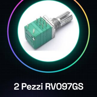 2 Pezzi RV097GS 3 + 2 Potenziometro B20K con interruttore